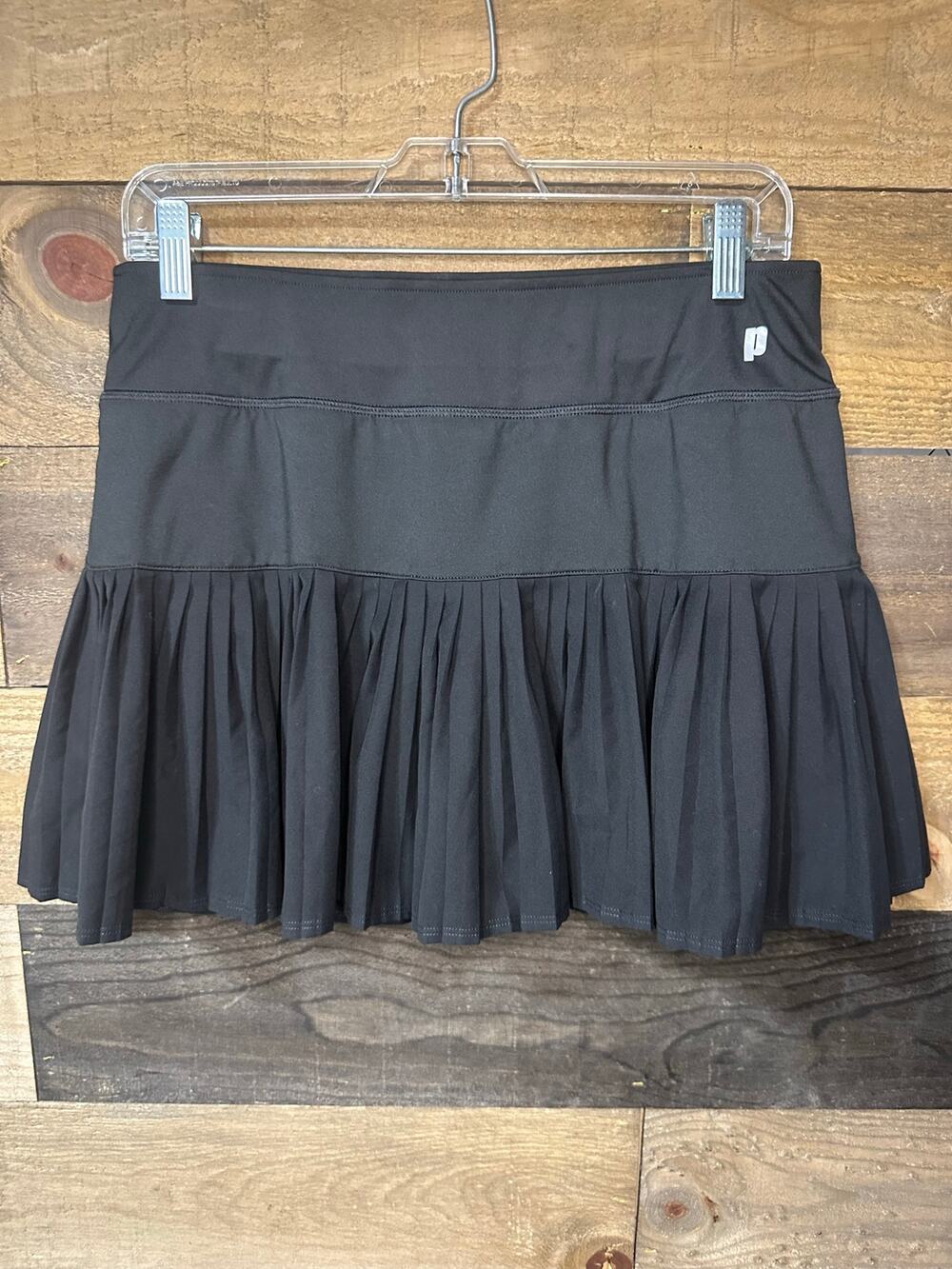PRINCE Women’s Black Micro-Pleated Tennis Skirt Size M EUC